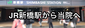 JR新橋駅　銀座口から　迎春堂までの地図